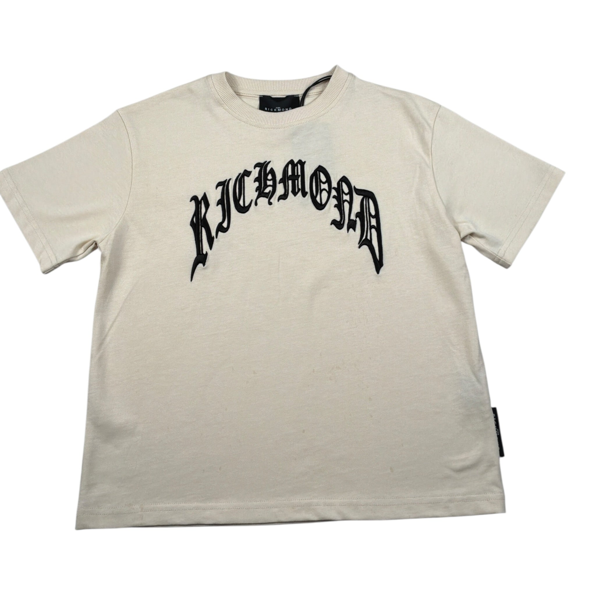 John Richmond T-Shirt tinta unita con Stampa Beige per Bambino RBA26087TS BEIGE JOHN RICHMOND 