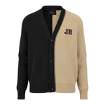 John Richmond Cardigan Bicolore con Bottoni Nero/Beige per Bambino RBA26093CD NERO/BEIGE JOHN RICHMOND 