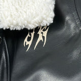 John Richmond Giubbino In Ecopelle con Pelliccia Nero per Bambino RBA26114MT NERO JOHN RICHMOND 