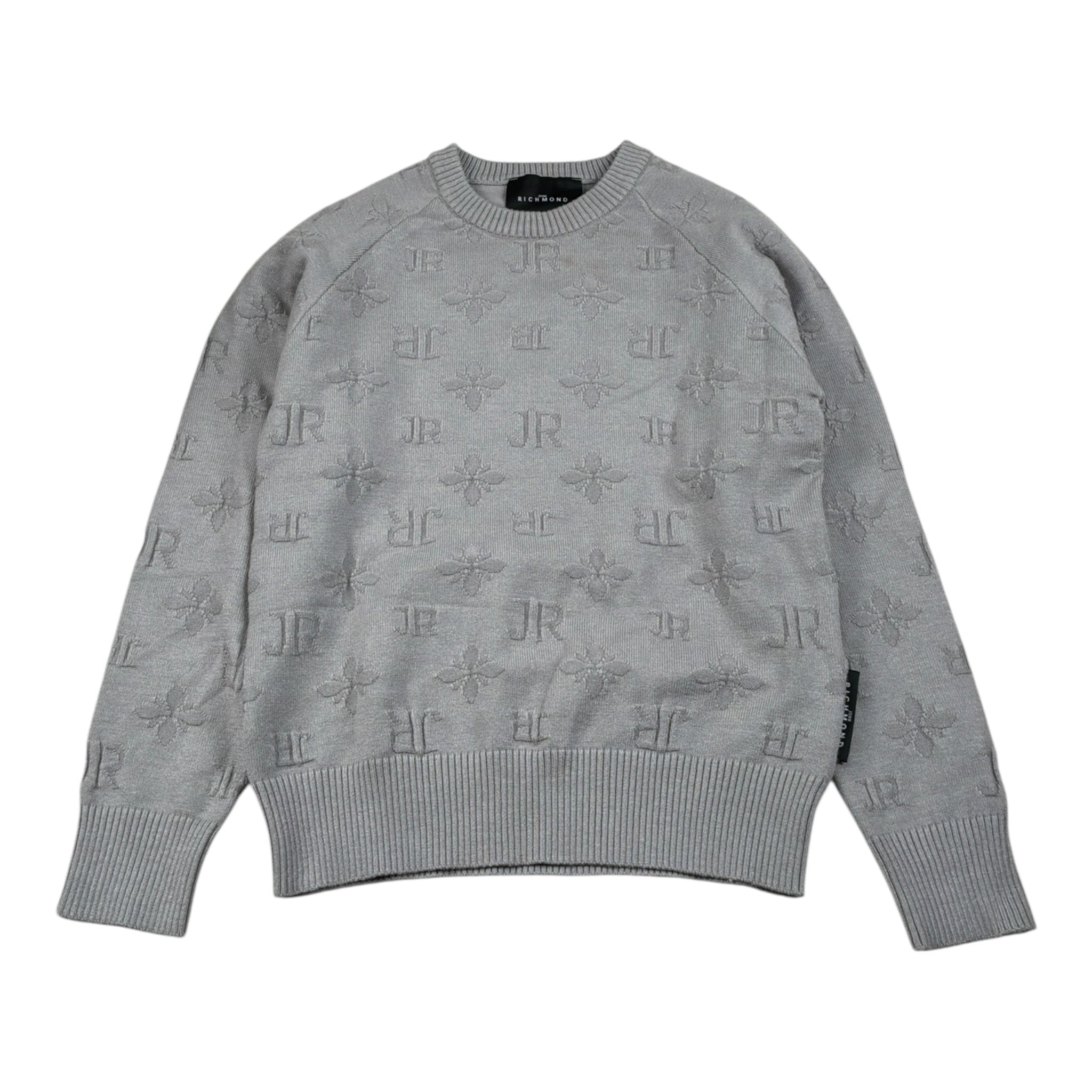 John Richmond Maglia tinta unita Logata Grigio per Bambina RBA26121MA GRIGIO JOHN RICHMOND 