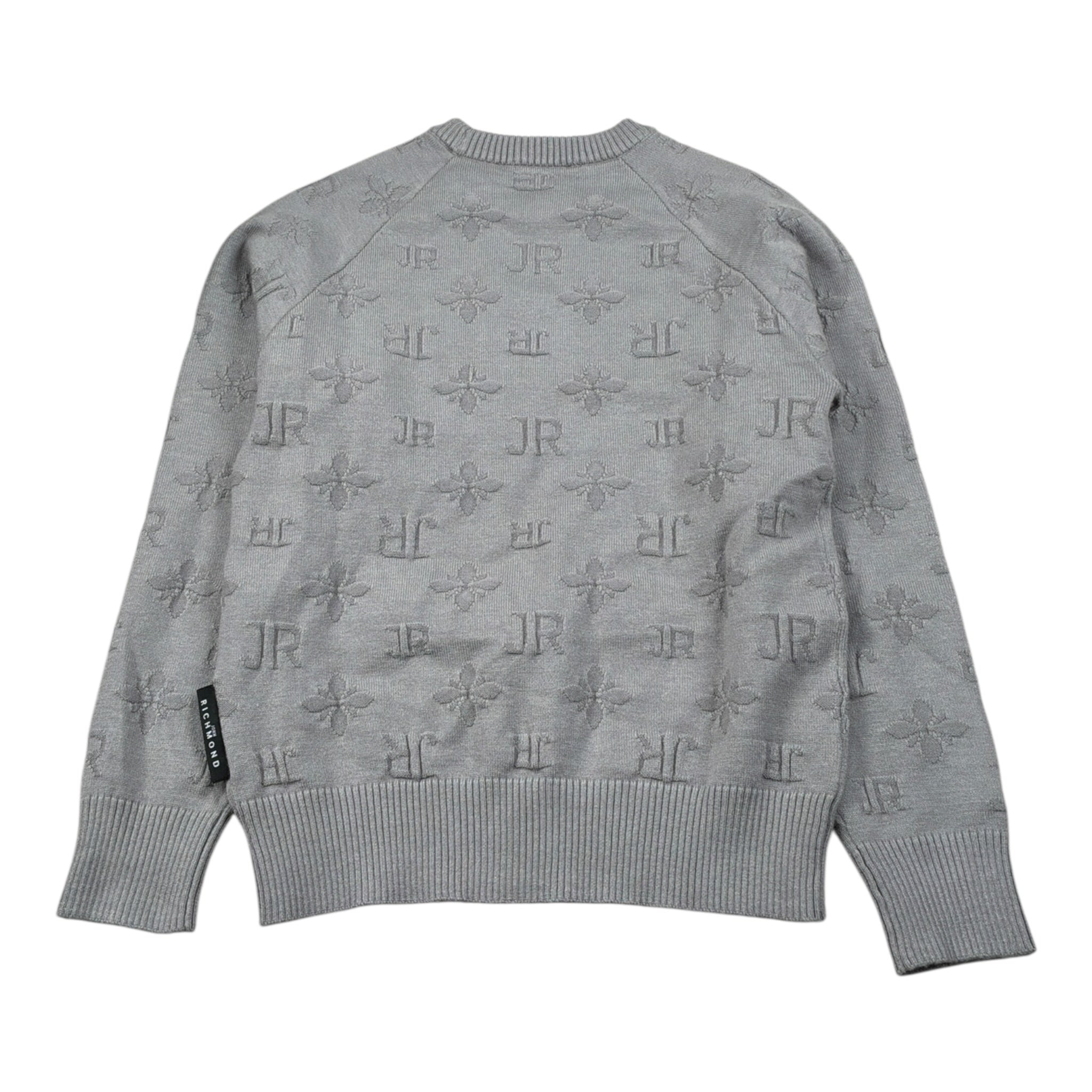 John Richmond Maglia tinta unita Logata Grigio per Bambina RBA26121MA GRIGIO JOHN RICHMOND 