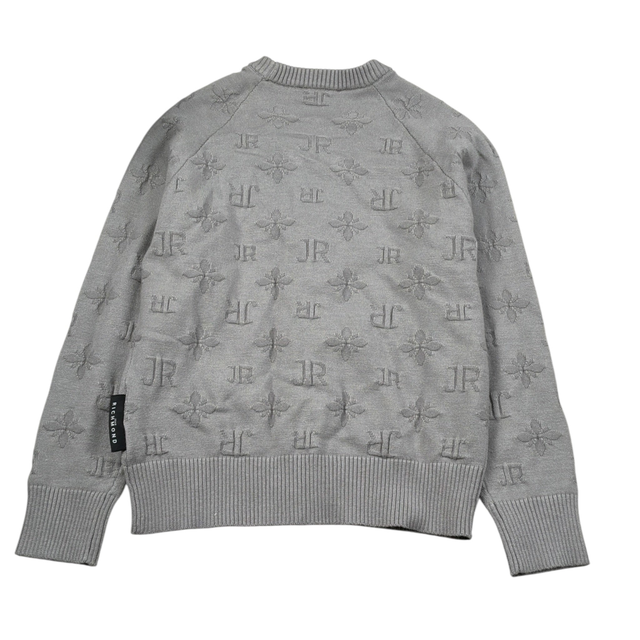 John Richmond Cardigan tinta unita Logato Grigio per Bambino RBA26122CD GRIGIO JOHN RICHMOND 