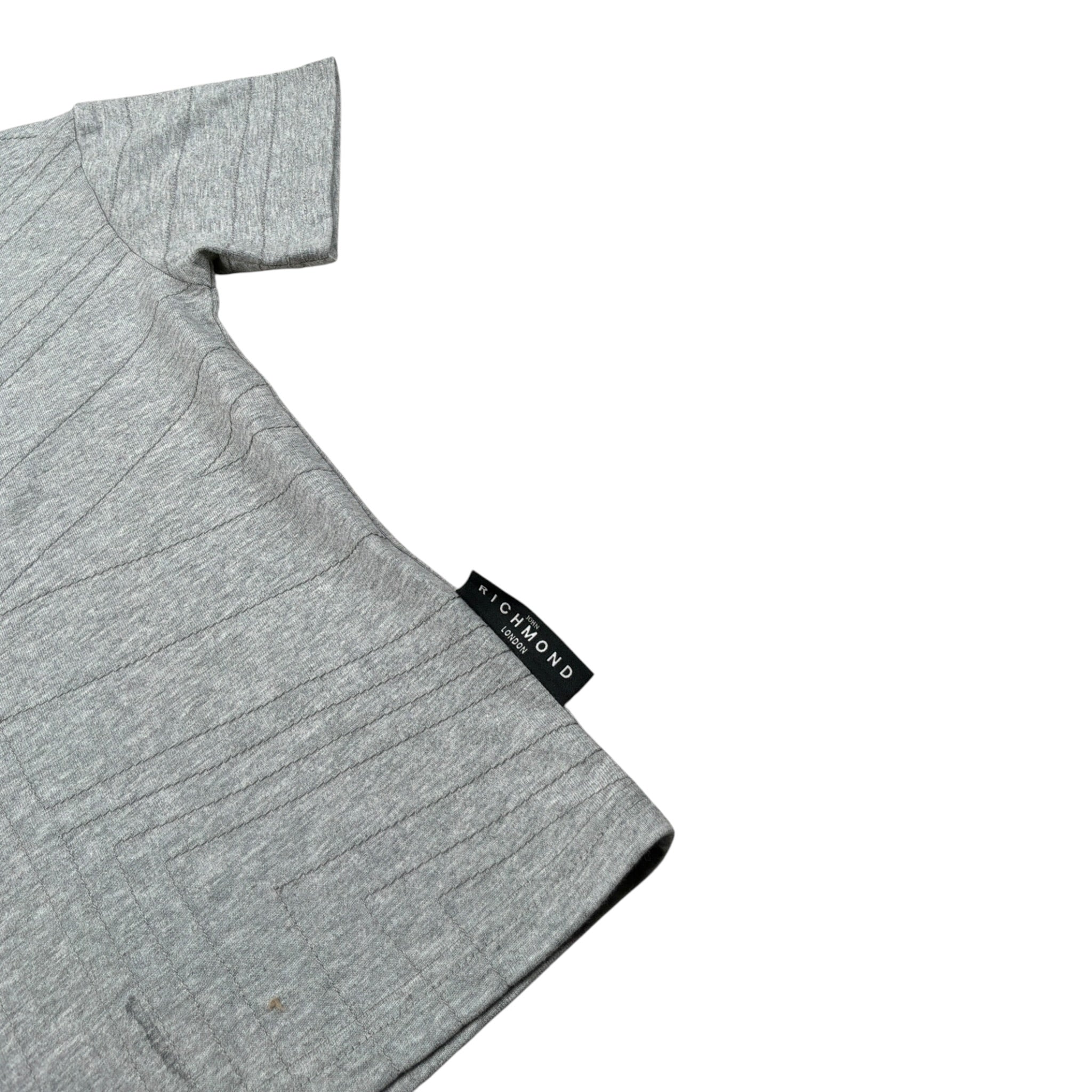 John Richmond T-Shirt tinta unita Girocollo Grigio per Bambino RBA26123TS GRIGIO JOHN RICHMOND 