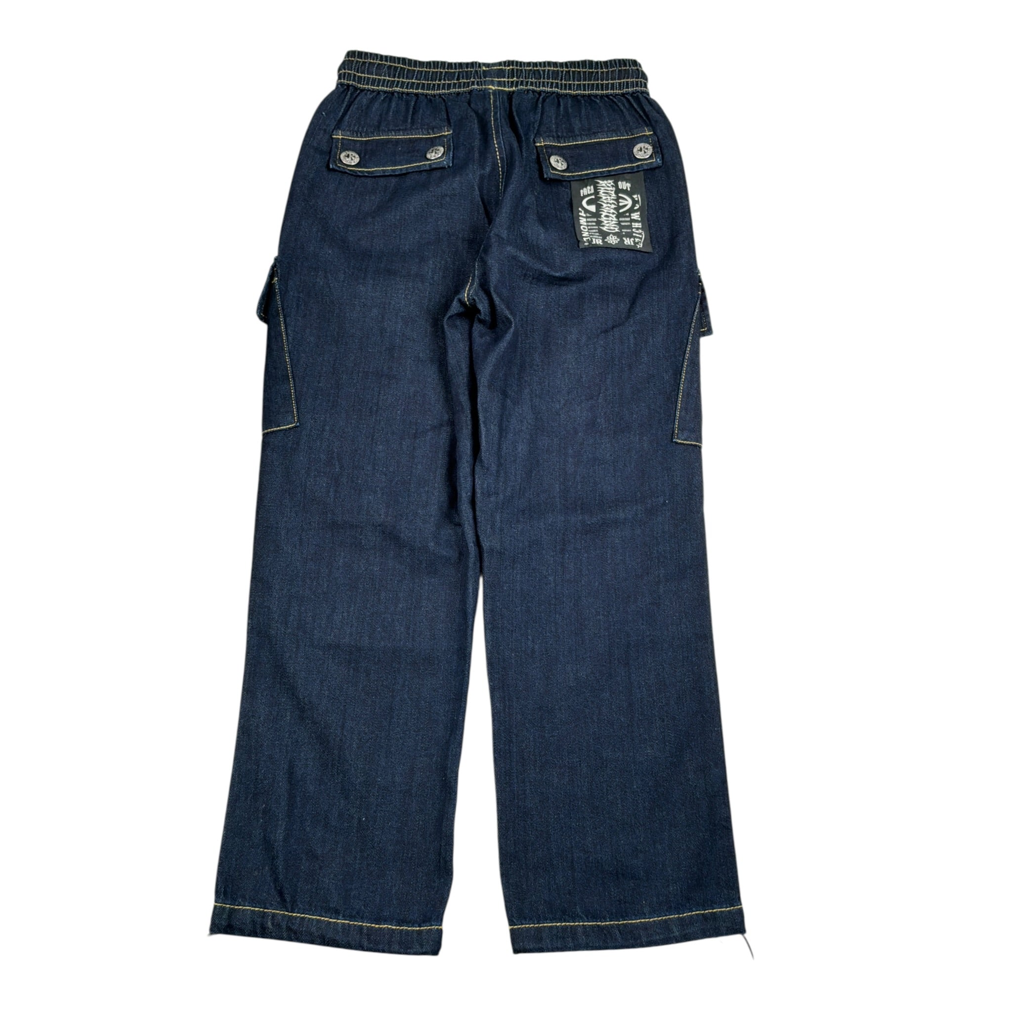 John Richmond Jeans tinta unita con Elastico In Vita Blu per Bambino RBA26134JE BLU JOHN RICHMOND 