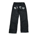 John Richmond Jeans tinta unita con Girovita Regolabile Nero per Bambino RBA26149JE NERO JOHN RICHMOND 