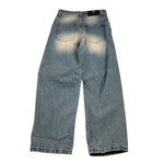 John Richmond Jeans tinta unita con Girovita Regolabile Azzurro per Bambino RBA26151JE AZZURRO JOHN RICHMOND 