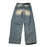 John Richmond Jeans tinta unita con Girovita Regolabile Azzurro per Bambino RBA26151JE AZZURRO JOHN RICHMOND 