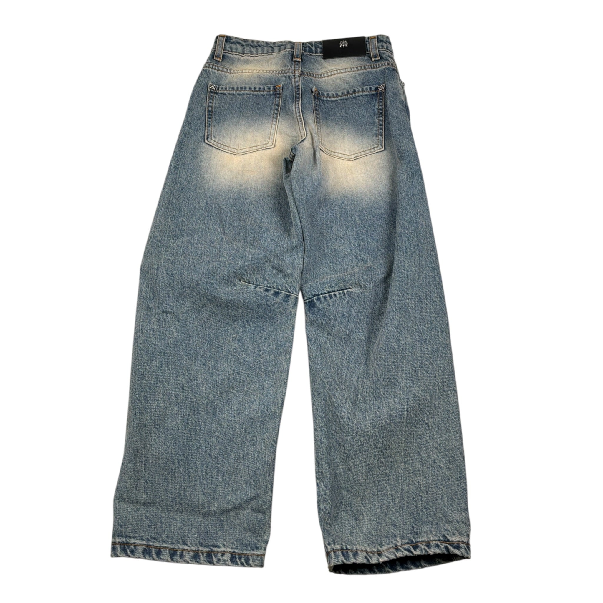 John Richmond Jeans tinta unita con Girovita Regolabile Azzurro per Bambino RBA26151JE AZZURRO JOHN RICHMOND 