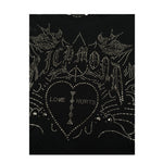 John Richmond T-Shirt Girocollo tinta unita Brillantinato Nero per Bambina RBA26159TS NERO JOHN RICHMOND 