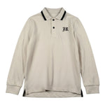 John Richmond Polo Manica Lunga tinta unita con Stampa Crema per Bambino RBA26162PO CREMA JOHN RICHMOND 