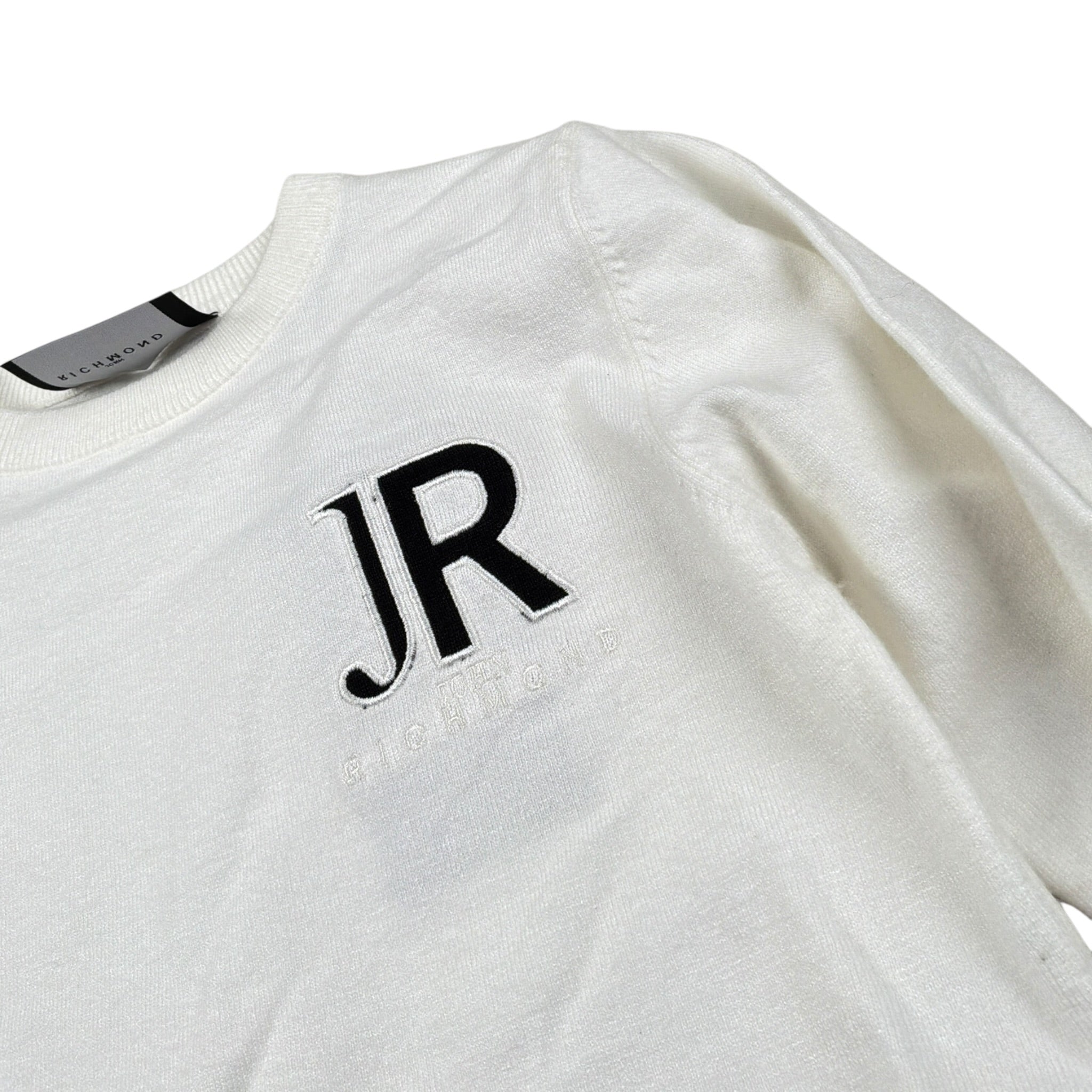 John Richmond Maglia tinta unita con Logo Bianco per Bambino RBA26168MA BIANCO JOHN RICHMOND 