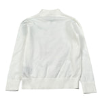 John Richmond Maglia tinta unita con Zip E Logo Bianco per Bambino RBA26170LU BIANCO JOHN RICHMOND 