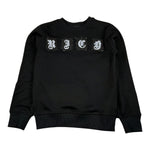 John Richmond Felpa Girocollo tinta unita con Stampa Nero per Bambino RBA26172FE NERO JOHN RICHMOND 