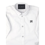 John Richmond Camicia Manica Lunga tinta unita con Logo Bianco per Bambino RBP23018CA BIANCO JOHN RICHMOND 