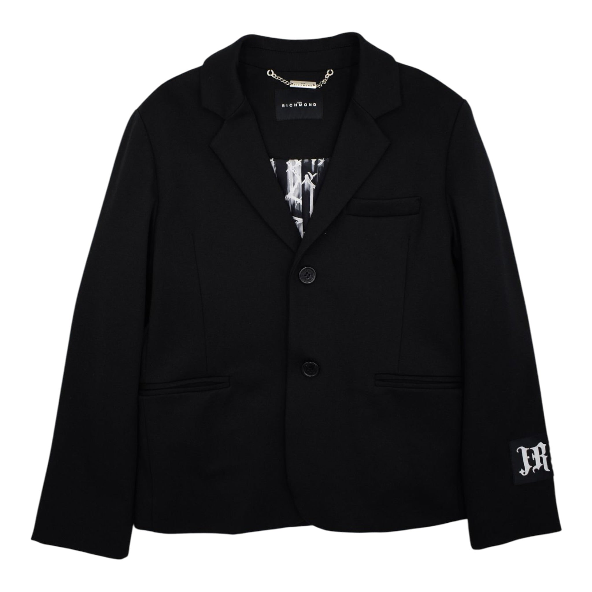 John Richmond Giacca tinta unita con Logo Nero per Bambino RBP23085GC NERO JOHN RICHMOND 
