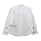John Richmond Camicia Manica Lunga tinta unita con Logo Bianco per Bambino RBP23139CA BIANCO JOHN RICHMOND 