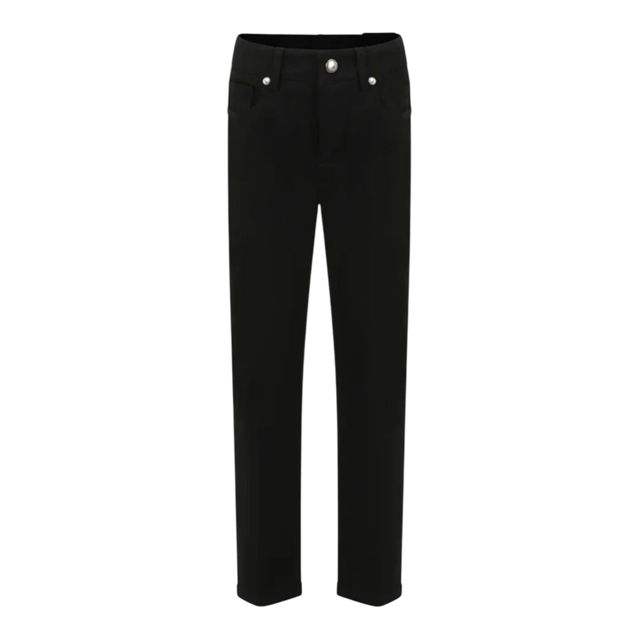 John Richmond Jeans tinta unita con Girovita Regolabile Nero per Bambino RBP25096JE NERO JOHN RICHMOND 