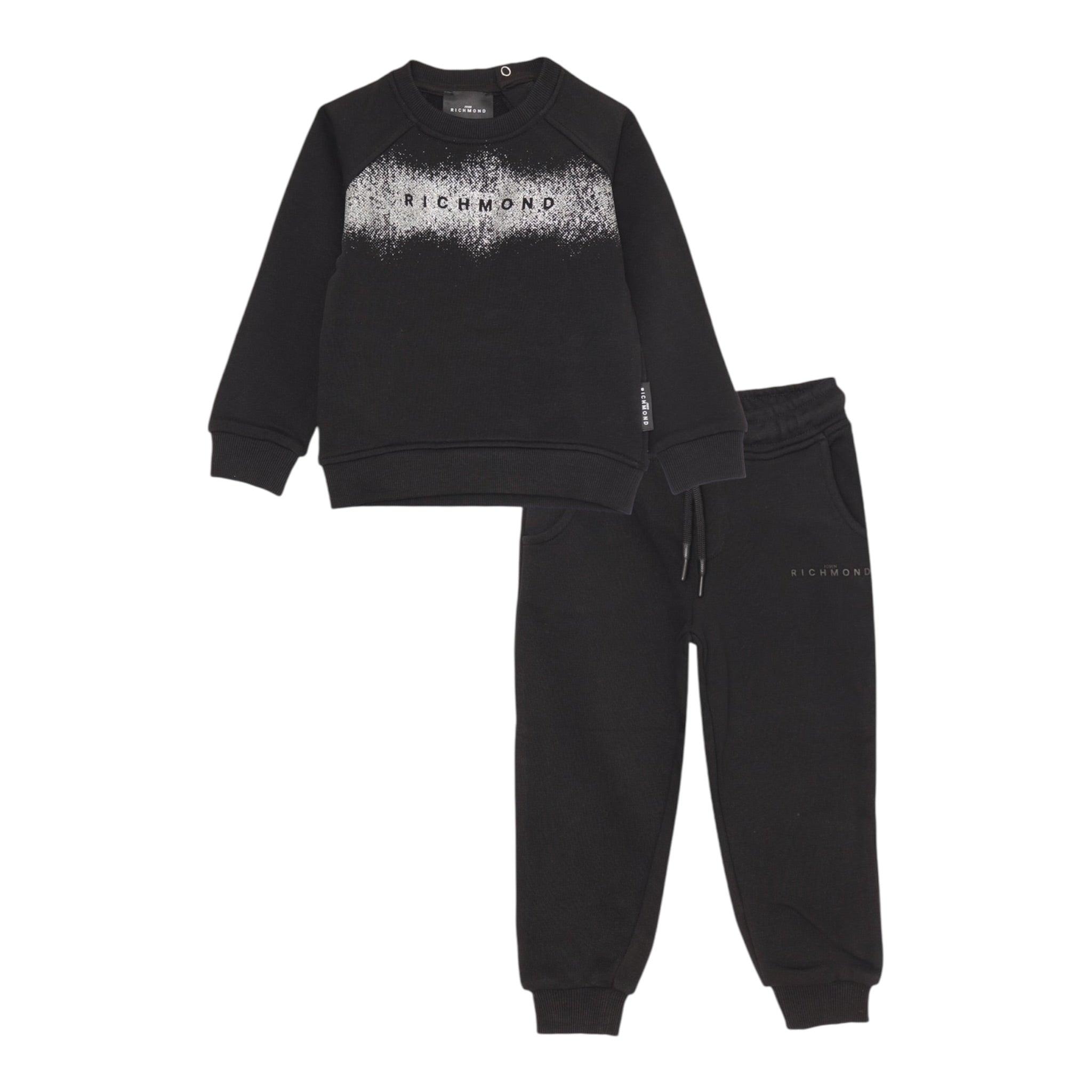 John Richmond Completo 2Pz Felpa-Pantalone Nero per Bambina RGA25007CFX NERO JOHN RICHMOND 