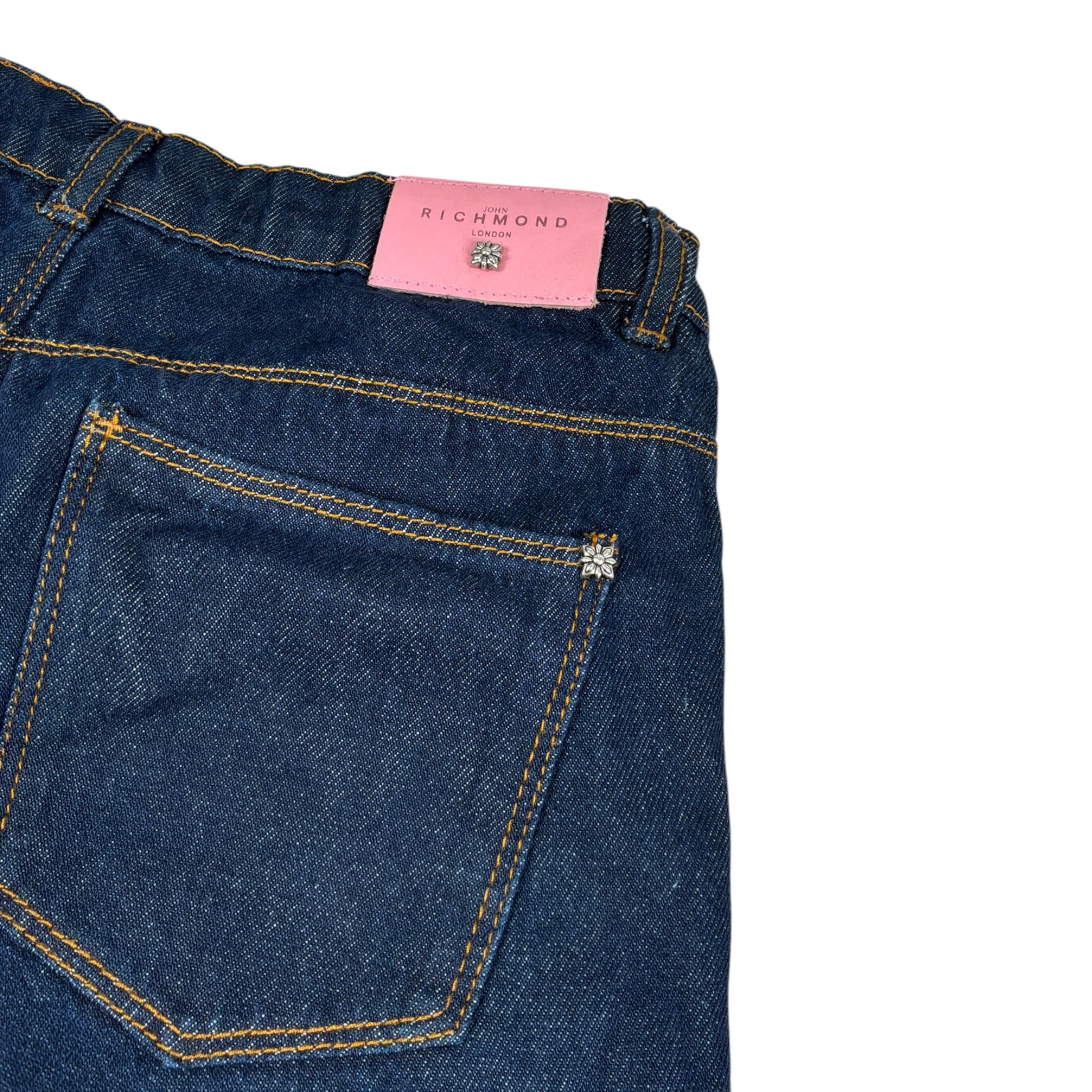 John Richmond Jeans tinta unita Modello Palazzo Blu per Bambina RGA25021JE BLU JOHN RICHMOND 