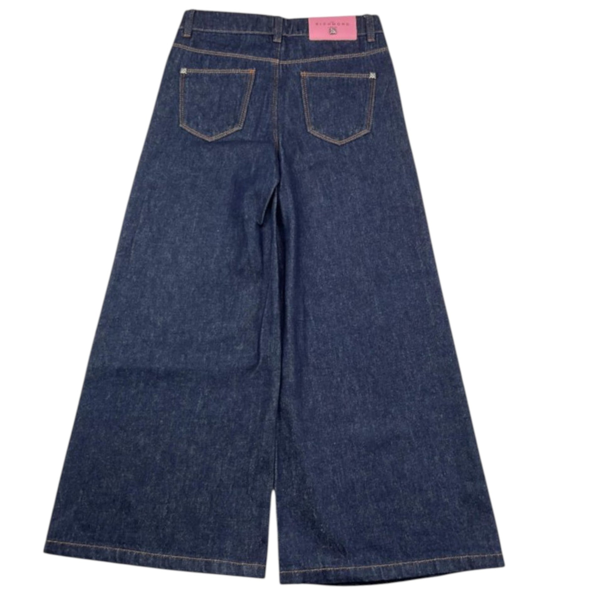 John Richmond Jeans tinta unita Modello Palazzo Blu per Bambina RGA25021JEX BLU JOHN RICHMOND 