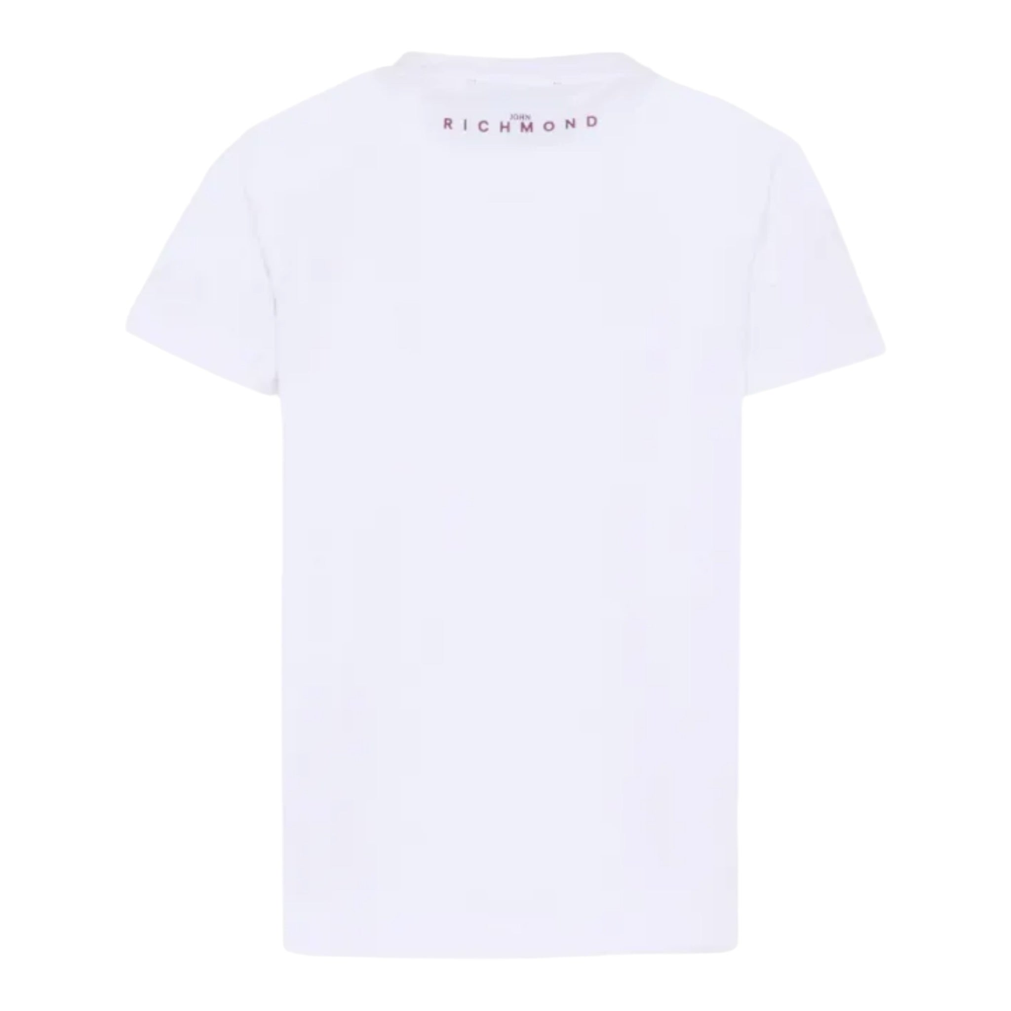 John Richmond T-Shirt tinta unita con Stampa Bianco per Bambina RGA25078TS BIANCO JOHN RICHMOND 