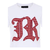 John Richmond T-Shirt tinta unita con Stampa Bianco per Bambina RGA25078TS BIANCO JOHN RICHMOND 