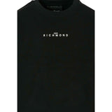John Richmond Felpa Chiusa Girocollo tinta unita con Stampa Nero per Bambina RGA25089FE NERO JOHN RICHMOND 