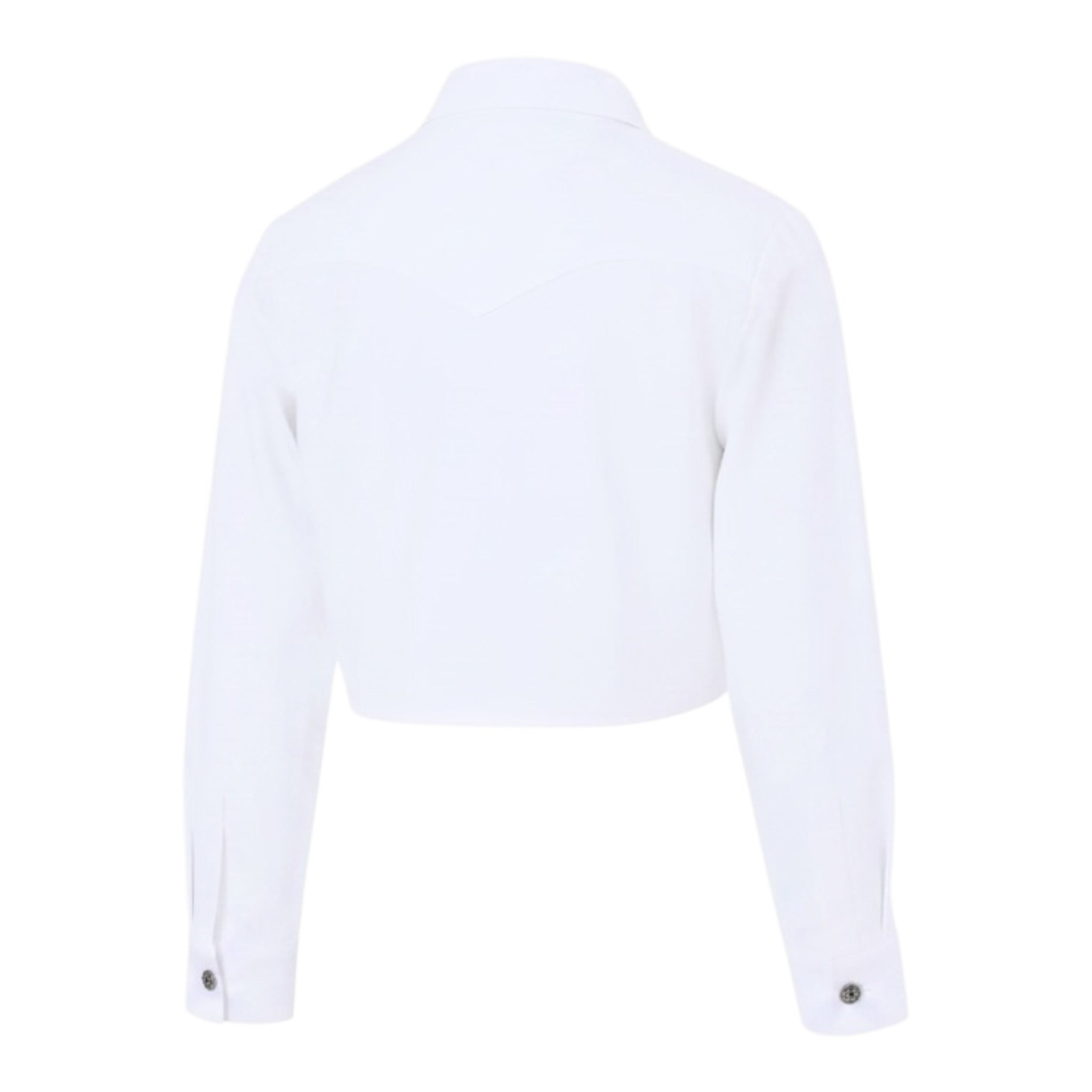John Richmond Camicia Manica Lunga Itnta Unita Modello Crop Bianco per Bambina RGA25116CAX BIANCO JOHN RICHMOND 
