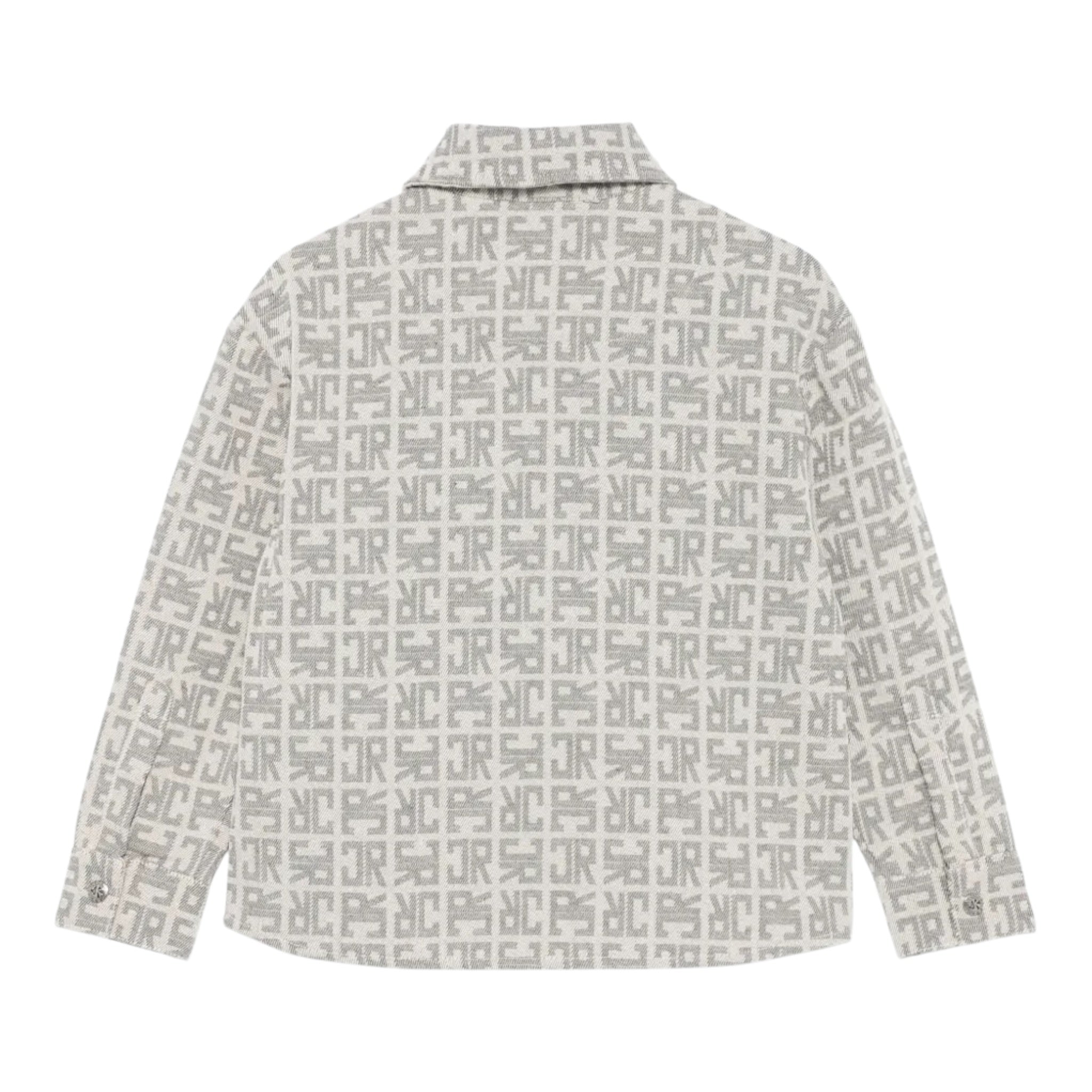 John Richmond Camicia In Denim con Stampe Logo Grigio per Bambino RGA25133CA GRIGIO JOHN RICHMOND 