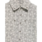 John Richmond Camicia In Denim con Stampe Logo Grigio per Bambino RGA25133CA GRIGIO JOHN RICHMOND 