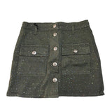 John Richmond Gonna tinta unita con Brillantini Verde per Bambina RGA25143GOX VERDE JOHN RICHMOND 
