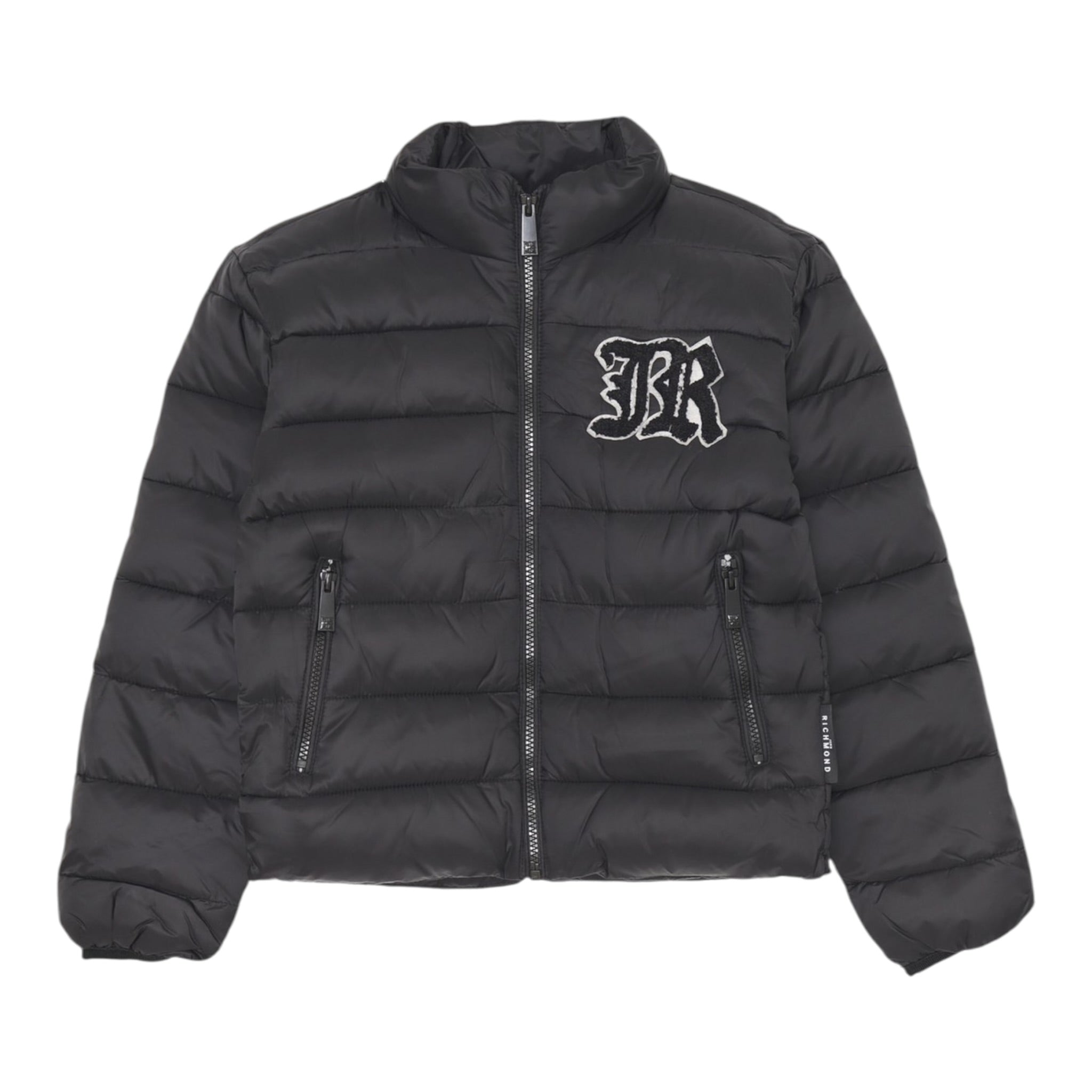 John Richmond Giubbino tinta unita con Logo Nero per Bambino RGA25233PI NERO JOHN RICHMOND 