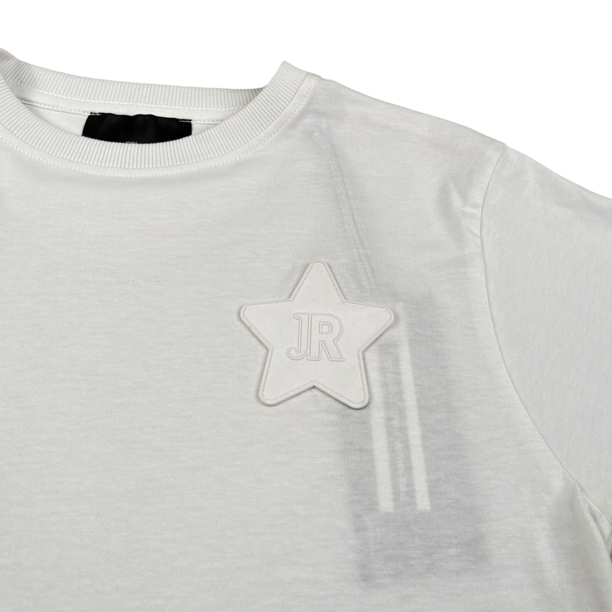 John Richmond T-Shirt Girocollo tinta unita con Logo Bianco per Bambina RGA26009TS BIANCO JOHN RICHMOND 
