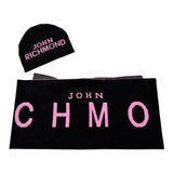 John Richmond Set Cappello-Sciarpa tinta unita Nero per Bambina RGA26015HS NERO JOHN RICHMOND 