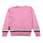 John Richmond Cardigan Tint Unita con Logo Rosa per Bambina RGA26021CD ROSA JOHN RICHMOND 