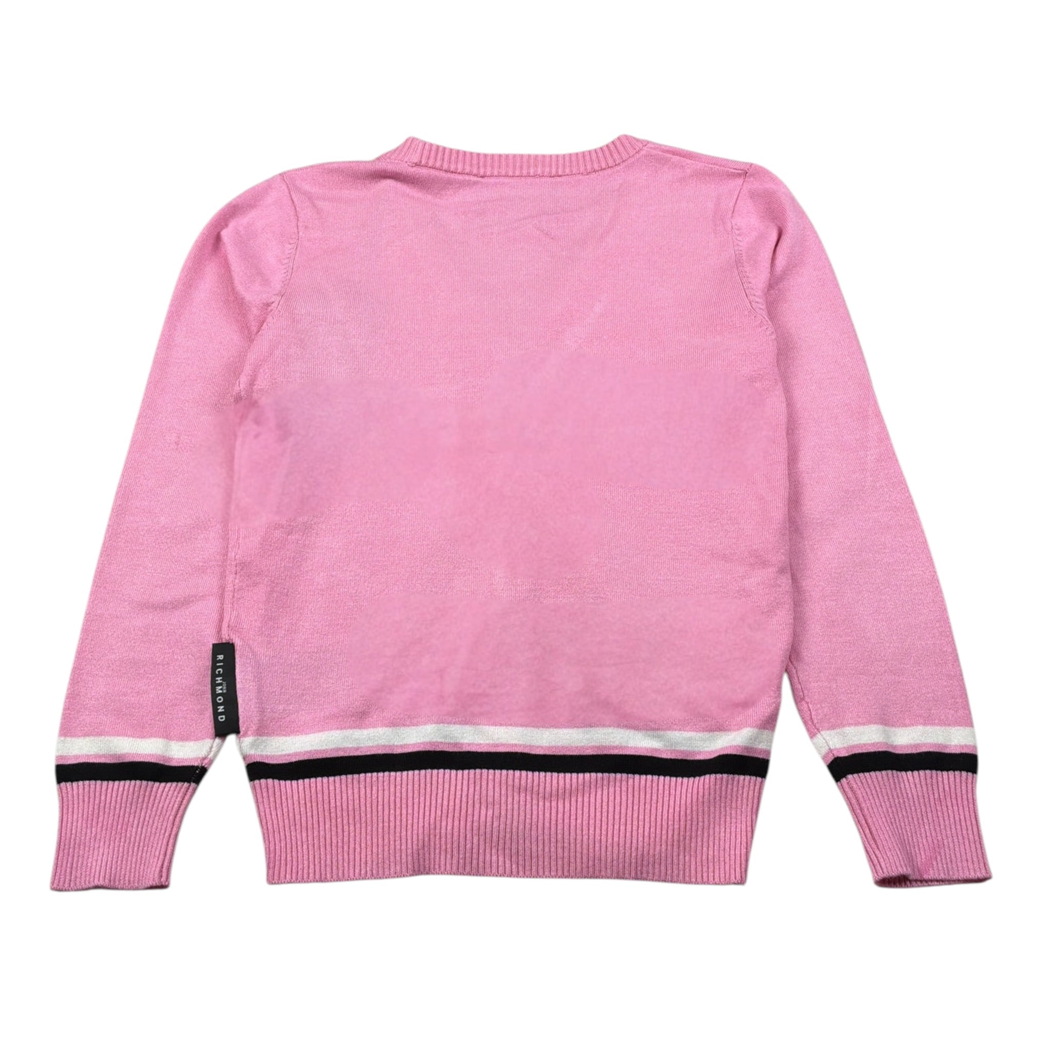 John Richmond Cardigan Tint Unita con Logo Rosa per Bambina RGA26021CD ROSA JOHN RICHMOND 