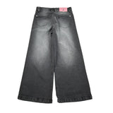John Richmond Jeans tinta unita Modello A Palazzo Nero per Bambina RGA26024JE NERO JOHN RICHMOND 