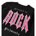 John Richmond Shirt tinta unita Girocollo con Stampa Nero per Bambina RGA26031TS NERO JOHN RICHMOND 