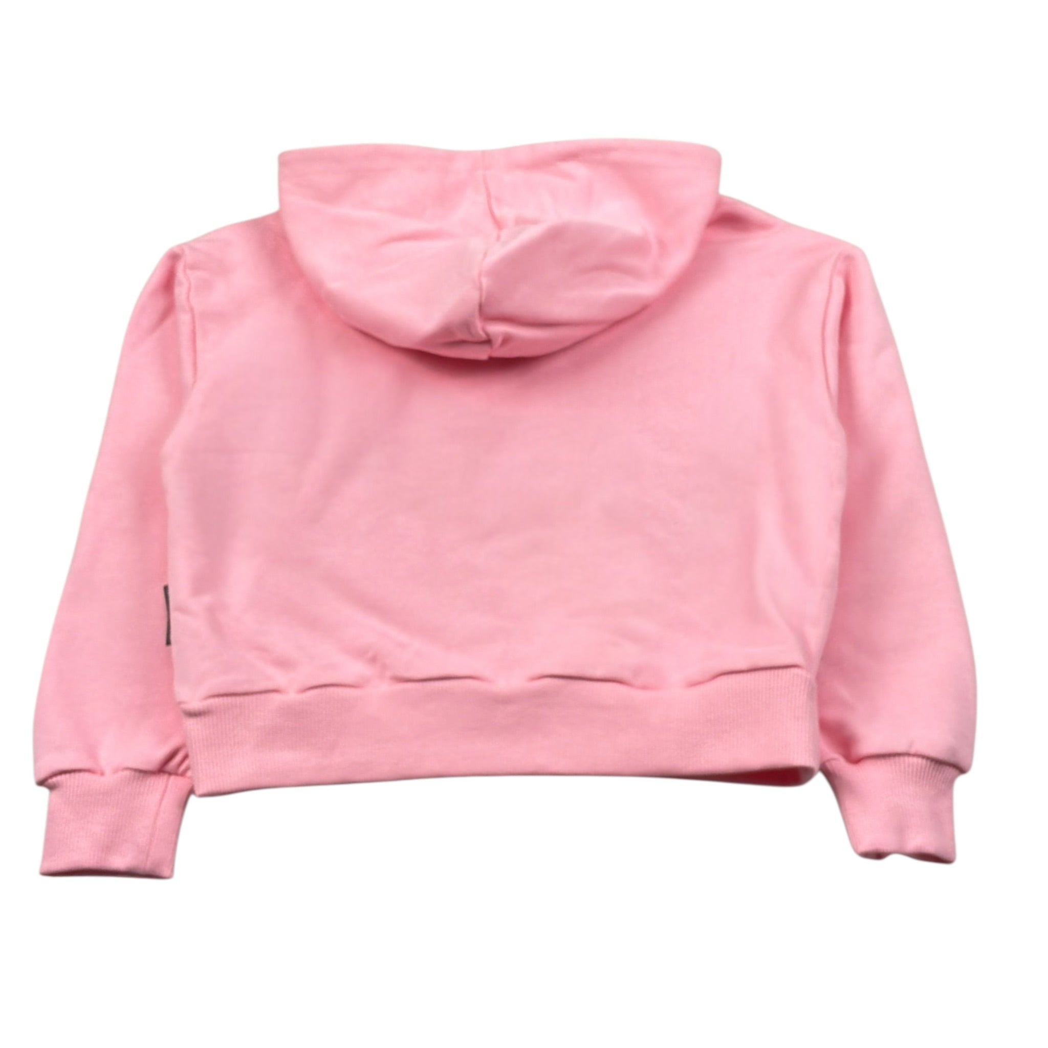 John Richmond Felpa Chiusa con Cappuccio tinta unita con Applicazioni Rosa per Bambina RGA26043FE ROSA JOHN RICHMOND 