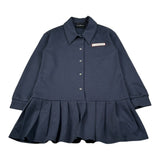 John Richmond Abito Manica Lunga tinta unita con Logo Blu per Bambina RGA26064VE BLU JOHN RICHMOND 