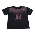John Richmond T-Shirt tinta unita con Brillantini Nero per Bambina RGA26077TS NERO JOHN RICHMOND 