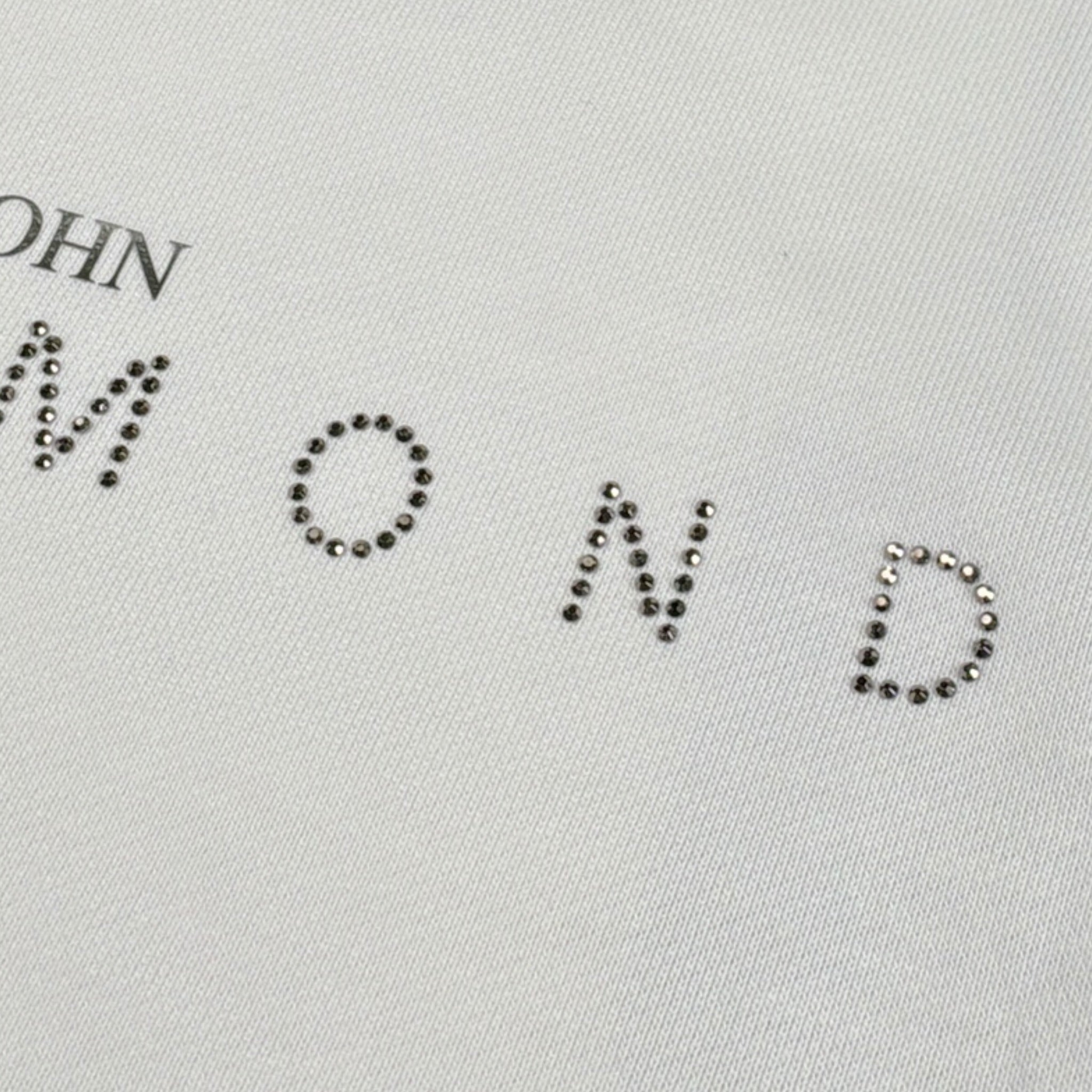 John Richmond Felpa Girocollo tinta unita con Stampa Bianco per Bambina RGA26085FE BIANCO JOHN RICHMOND 