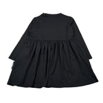 John Richmond Abito Manica Lunga tinta unita con Stampa Nero per Bambina RGA26093VE NERO JOHN RICHMOND 