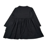 John Richmond Abito Manica Lunga tinta unita con Stampa Nero per Bambina RGA26093VE NERO JOHN RICHMOND 