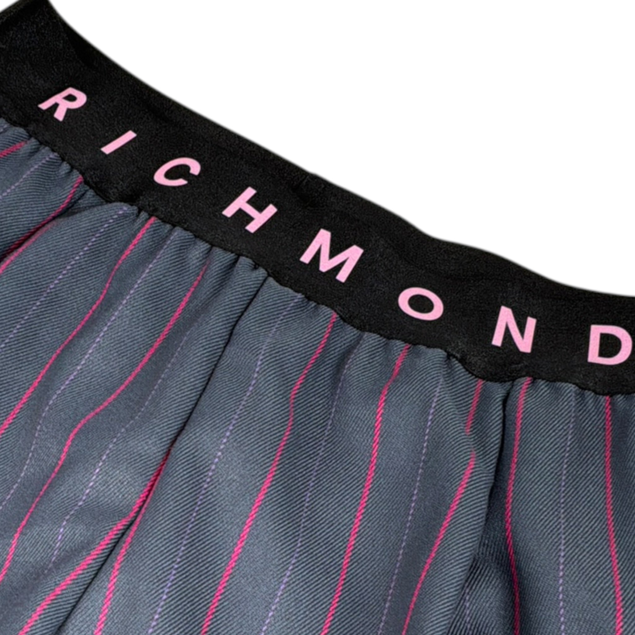 John Richmond Pantalone tinta unita con Fantasia A Righe Grigio per Bambina RGA26105PA GRIGIO JOHN RICHMOND 
