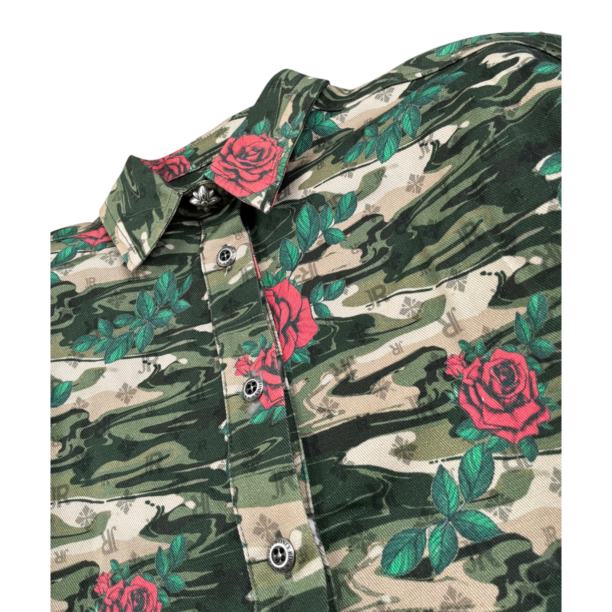 John Richmond Camicia tinta unita con Fantasia Verde per Bambino RGA26110CA VERDE JOHN RICHMOND 