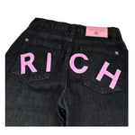 John Richmond Jeans tinta unita con Stampa Nero per Bambina RGA26163JE NERO JOHN RICHMOND 