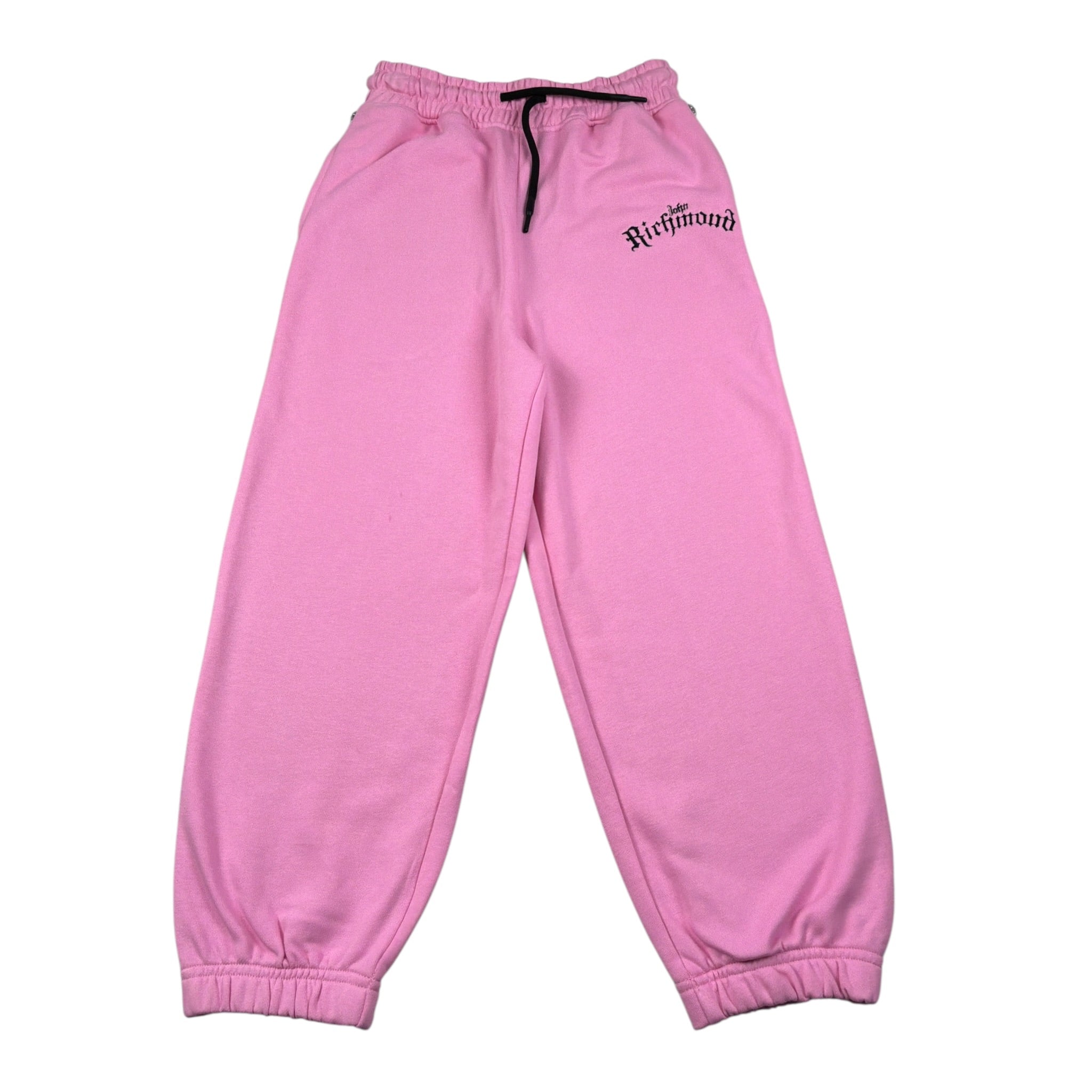 John Richmond Pantalone Tuta tinta unita con Logo Rosa per Bambina RGA26164PA ROSA JOHN RICHMOND 