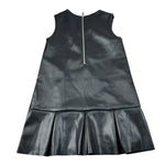 John Richmond Abito In Ecopelle Giromanica Nero per Bambina RGA26168VE NERO JOHN RICHMOND 