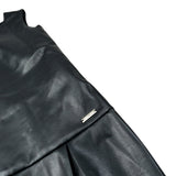 John Richmond Abito In Ecopelle Giromanica Nero per Bambina RGA26168VE NERO JOHN RICHMOND 
